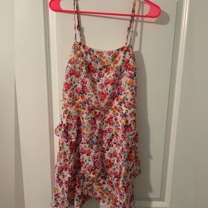 ROW-A floral mini ruffle dress